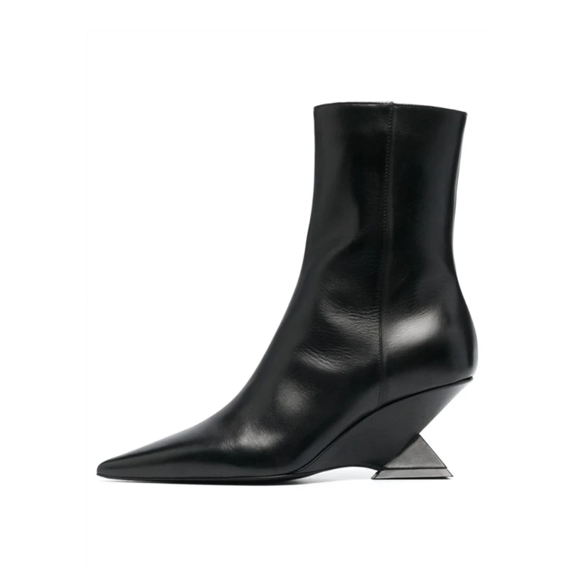 Women’s Wedge High Heel Ankle Boots