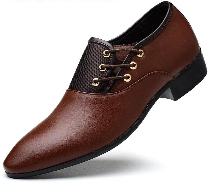 New Genuine Leather Mens Business Casual Wedding Formal Shoes