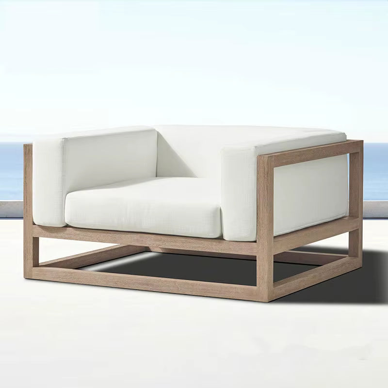 Outdoor Sofa Outdoor Aluminum Alloy Software Single Double Sofa Combination Villa Garden Leisure Sofa Family Furniture Set