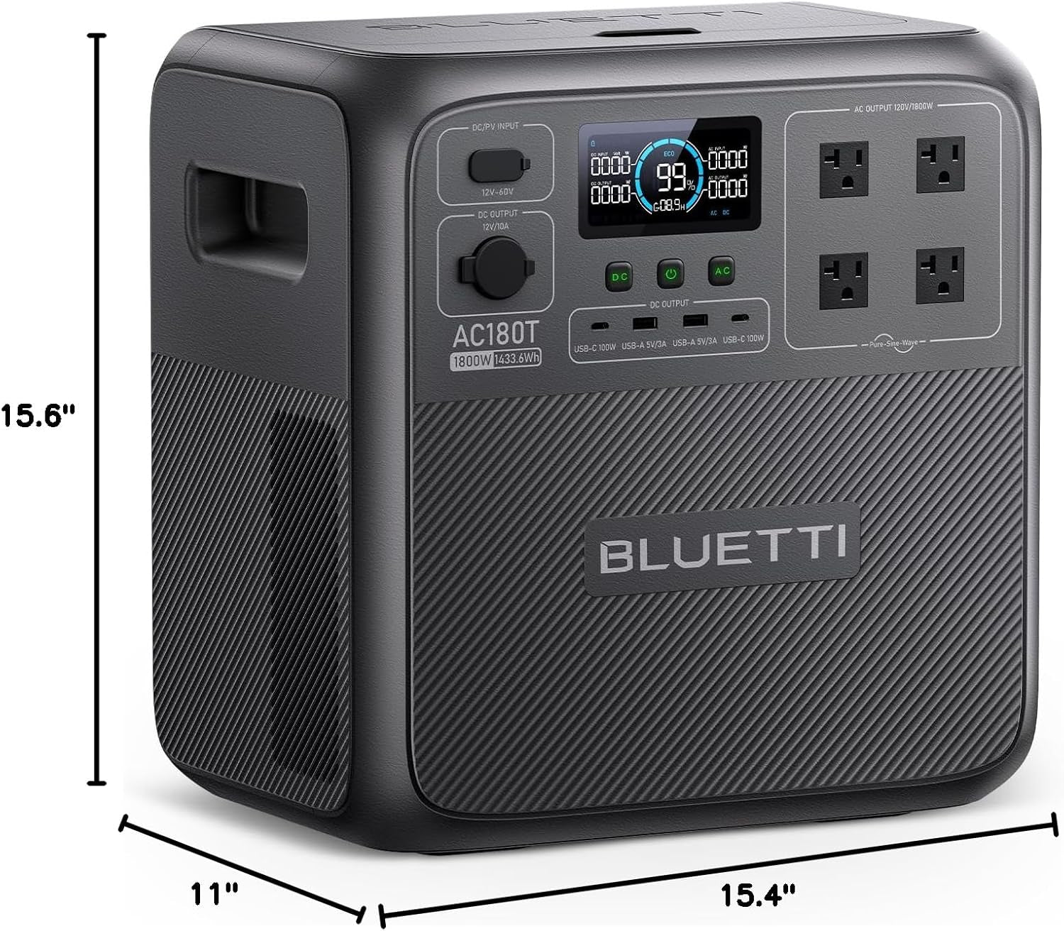 Premium Power Station, 1432Wh Solar Generator for Camping, Emergency Backup