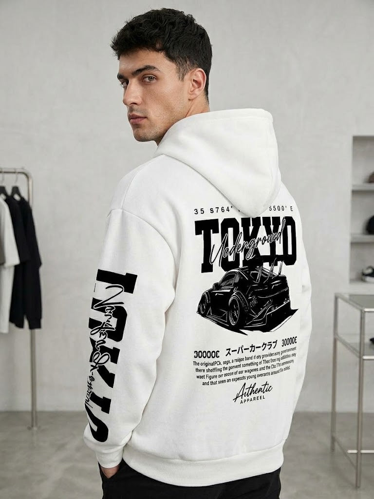 New Mens Streetwear Racing Graphic Hoodie
