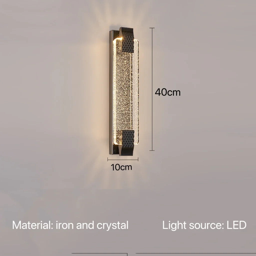 Modern Luxury Crystal Wall Lamp Bedroom Bedside Corridor Lights