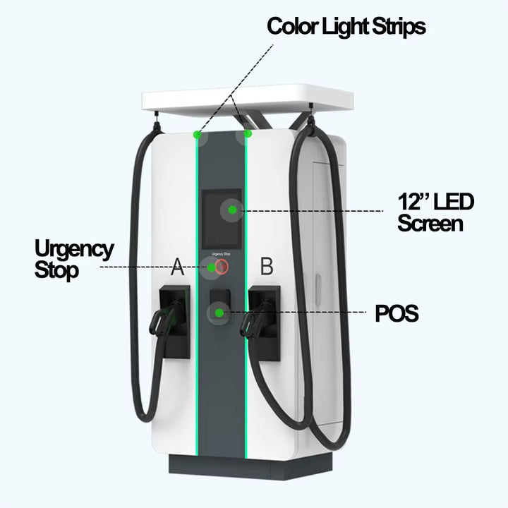 Commercial EV Fast Charging Station 40Kw to 360Kw | CCS2 / GB/T / Chademo Compatible