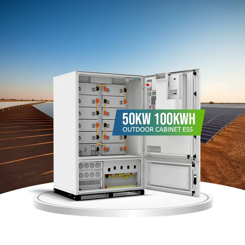 50Kw PCS Industrial ESS | Sunway ENERGY 100Kwh Lithium Battery Storage for Solar/Wind/Grid Backup