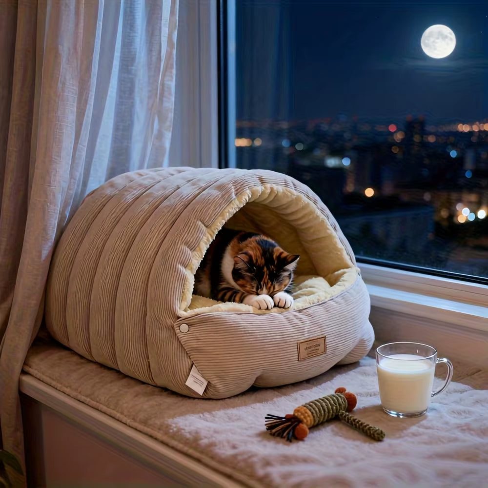 New Winter Warm Cat Bed Sleeping Nest Thickening Cat Dog Warmth