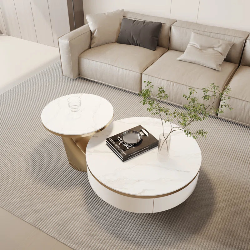 New Italian Craft Coffee Table with Storage Heat & Wear-Resistant