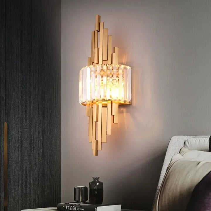 Nordic Luxury Crystal Wall Lamp Bedroom Wall Lamp
