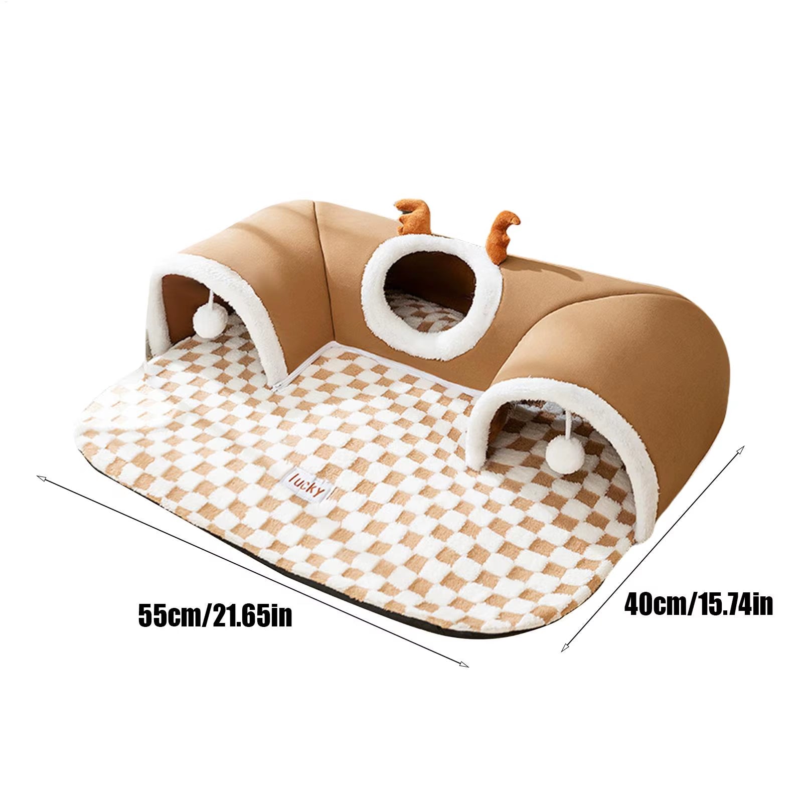 New Cat Bed Tunnel Play Indoor Outdoor 