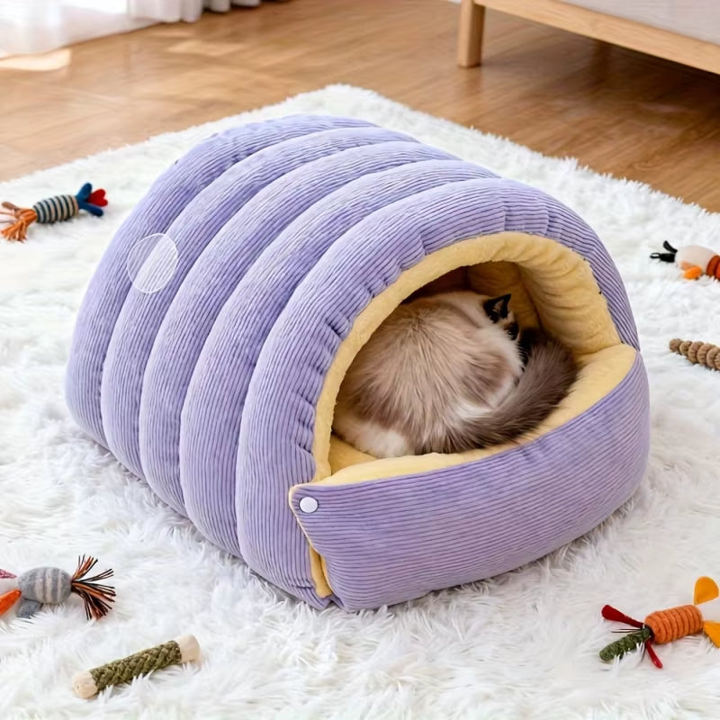 New Winter Warm Cat Bed Sleeping Nest Thickening Cat Dog Warmth