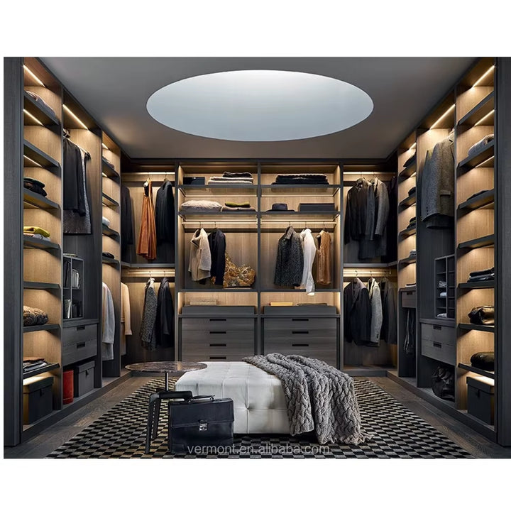 Vermont New Arrival Italian Wardrobe Design Bedroom Men Wardrobe Designs Wall in Closet