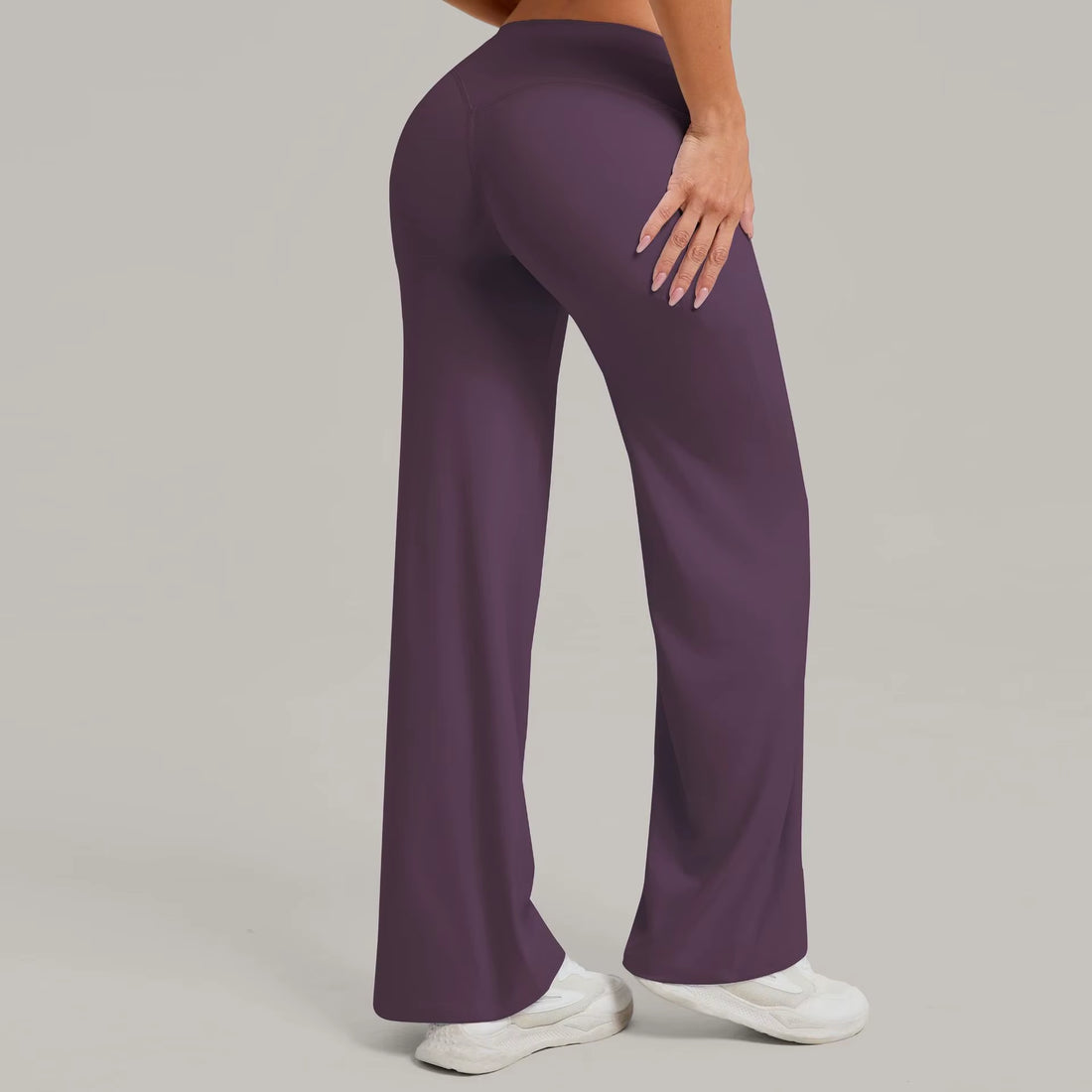 New Woman Straight Yoga Pants Versatile Loose High Waist 
