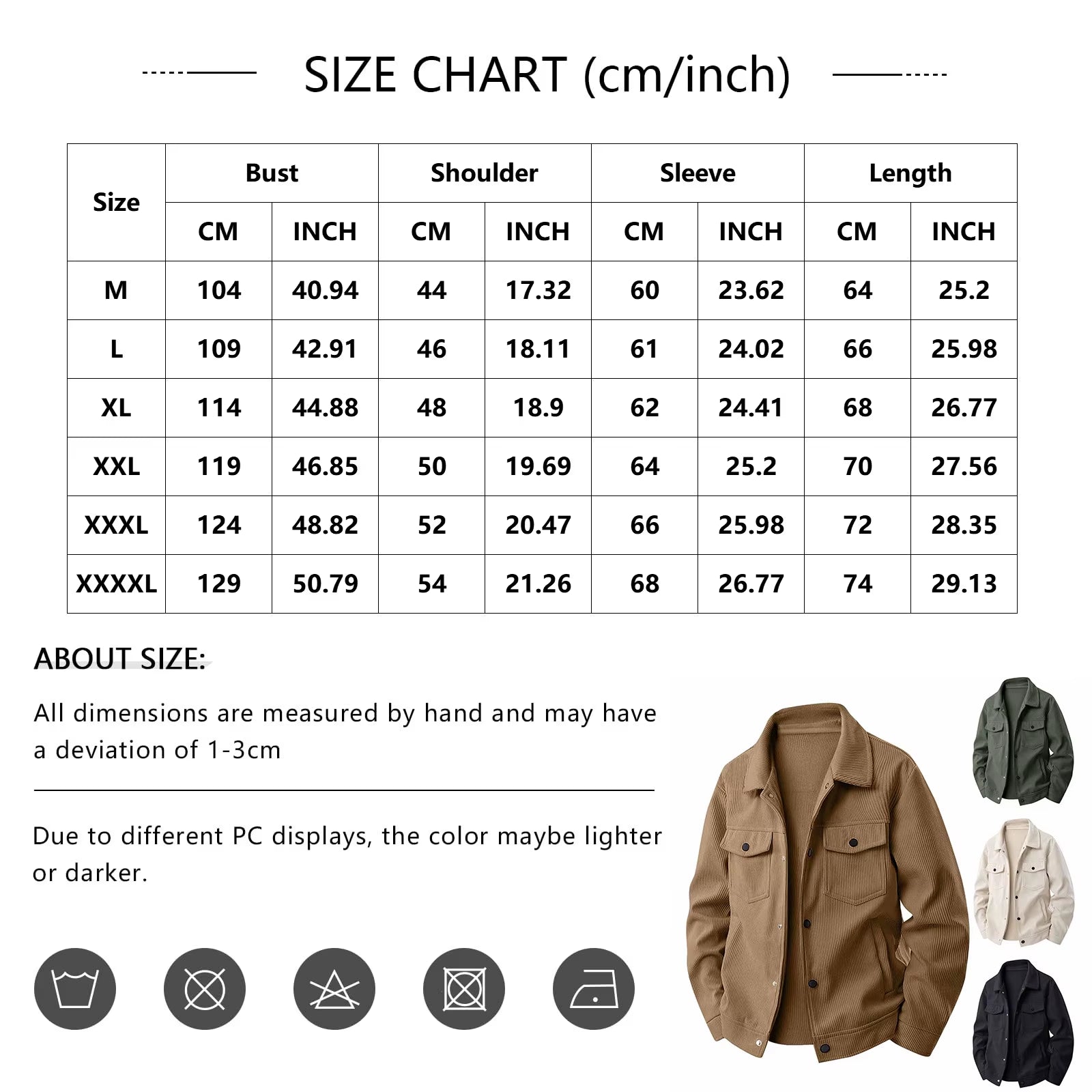 New Mens Flip Collar Fashionable Jacket Wear