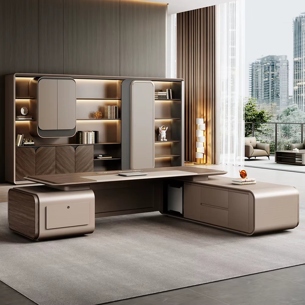 Modern Melamine Board Executive Chair and Table Desk