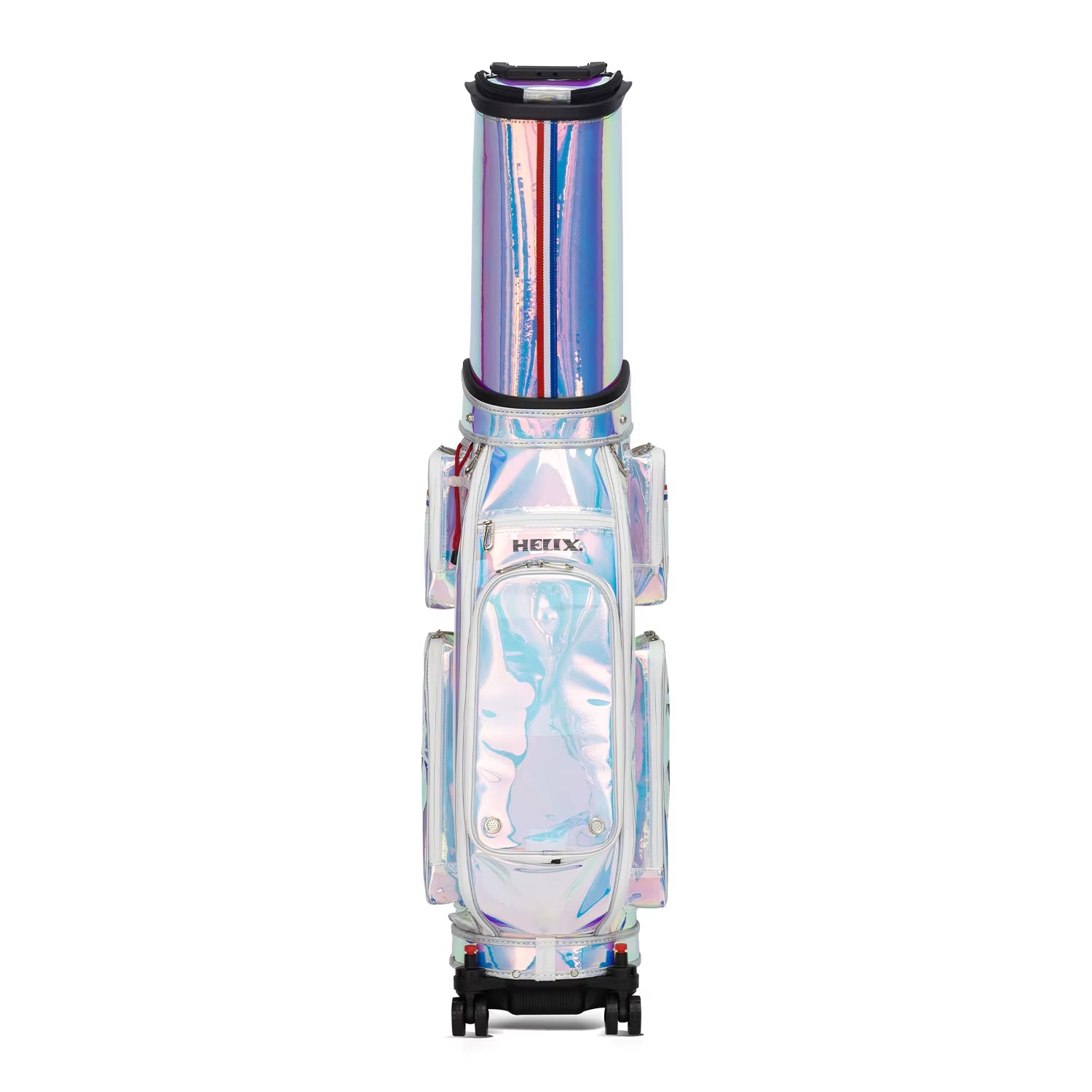 Vintage Waterproof Retractable Golf Bags with Wheels and 12 Capacity Pockets