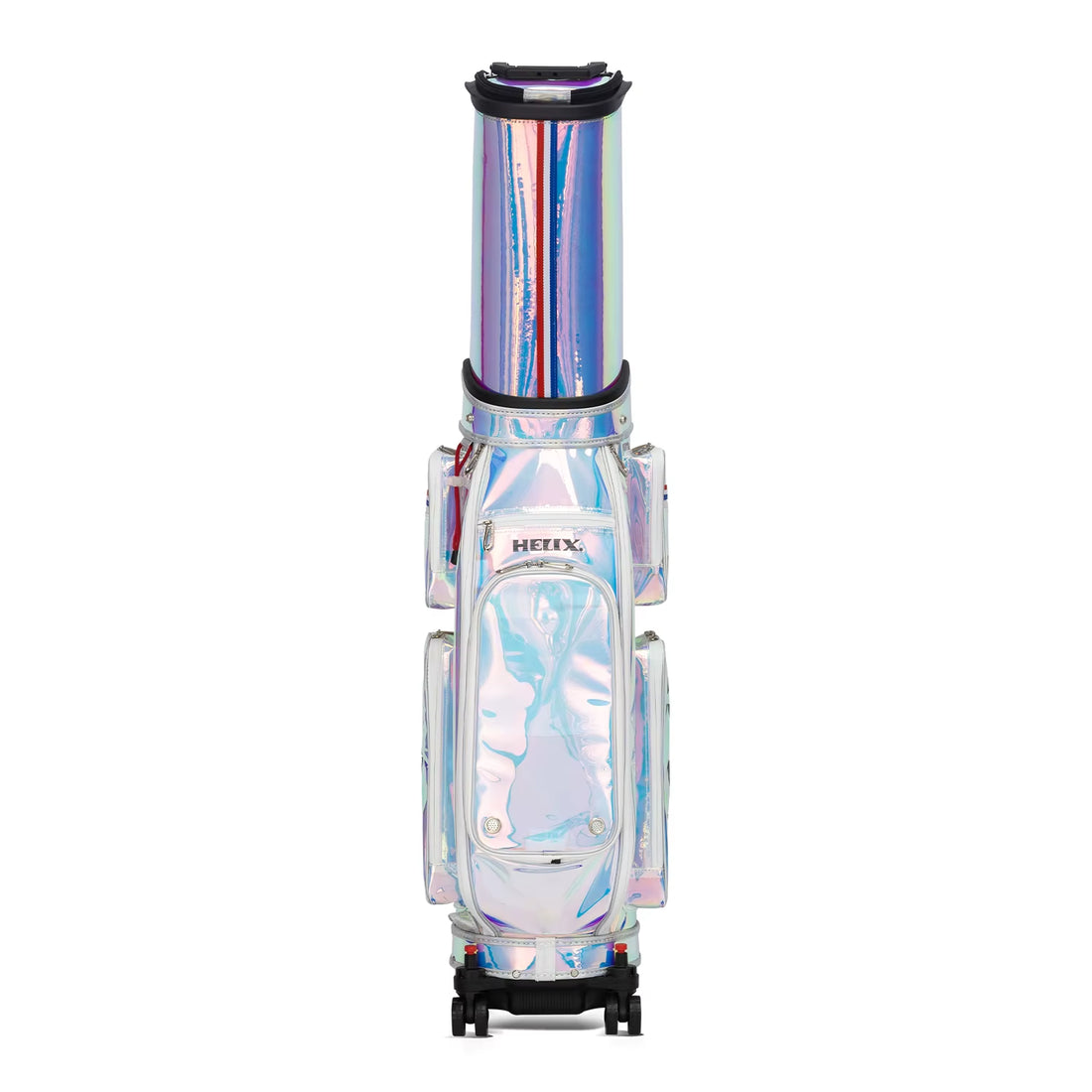 Vintage Waterproof Retractable Golf Bags with Wheels and 12 Capacity Pockets