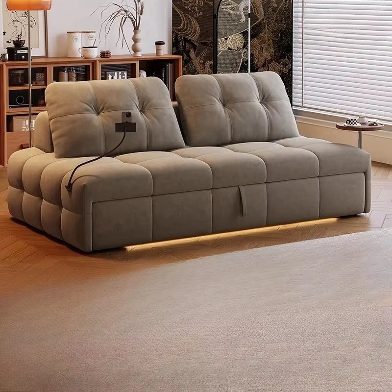 New L Shaped Sectional Bed Sofa Living Room