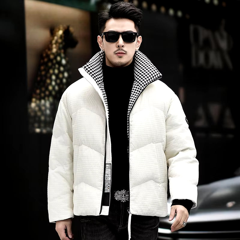 Top Grade 90% White Duck down Coat Men'S 2023 Winter Fashion Patchwork Thermal Outdoor Jacket Male Thick Warm Duck down Clothes