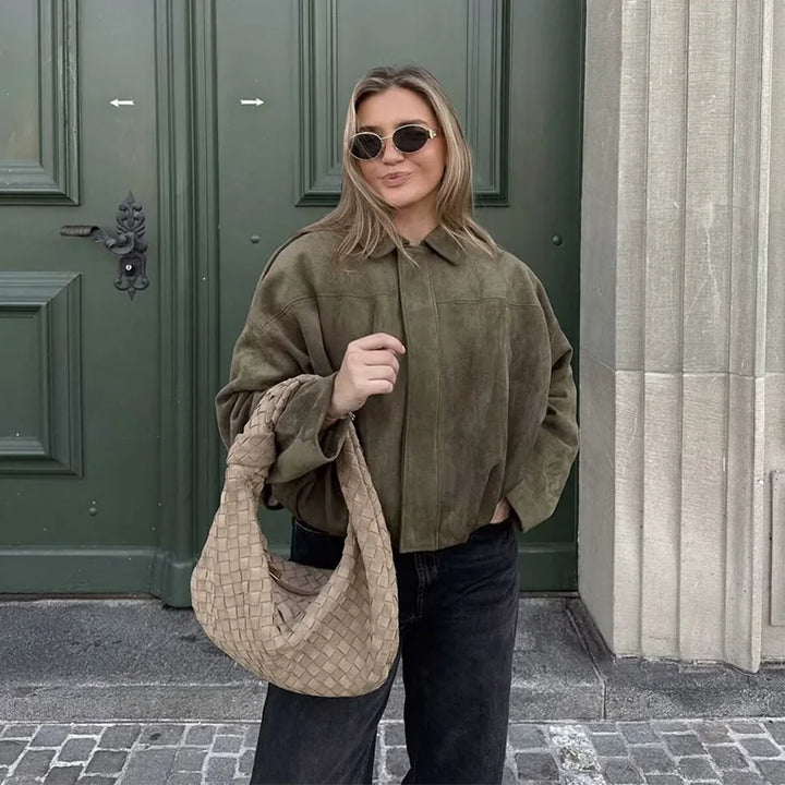 Women Turn-Down Collar Jackets Top