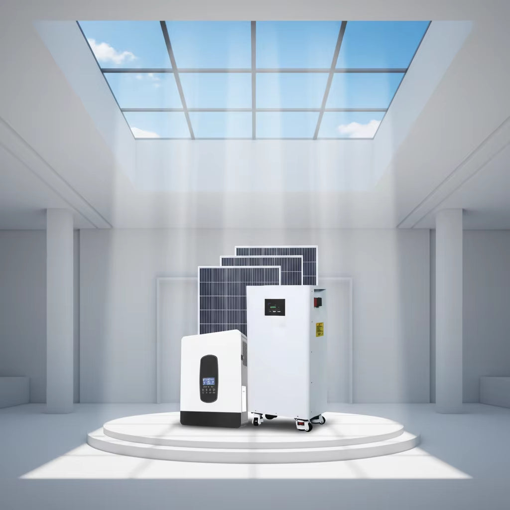 Home Solar System ESS 8KW 10KW 15KW 16KW Hybrid Storage Monocrystalline Silicon MPPT Lithium Battery off Grid System