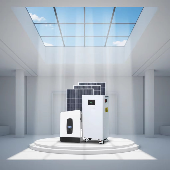 Home Solar System ESS 8KW 10KW 15KW 16KW Hybrid Storage Monocrystalline Silicon MPPT Lithium Battery off Grid System