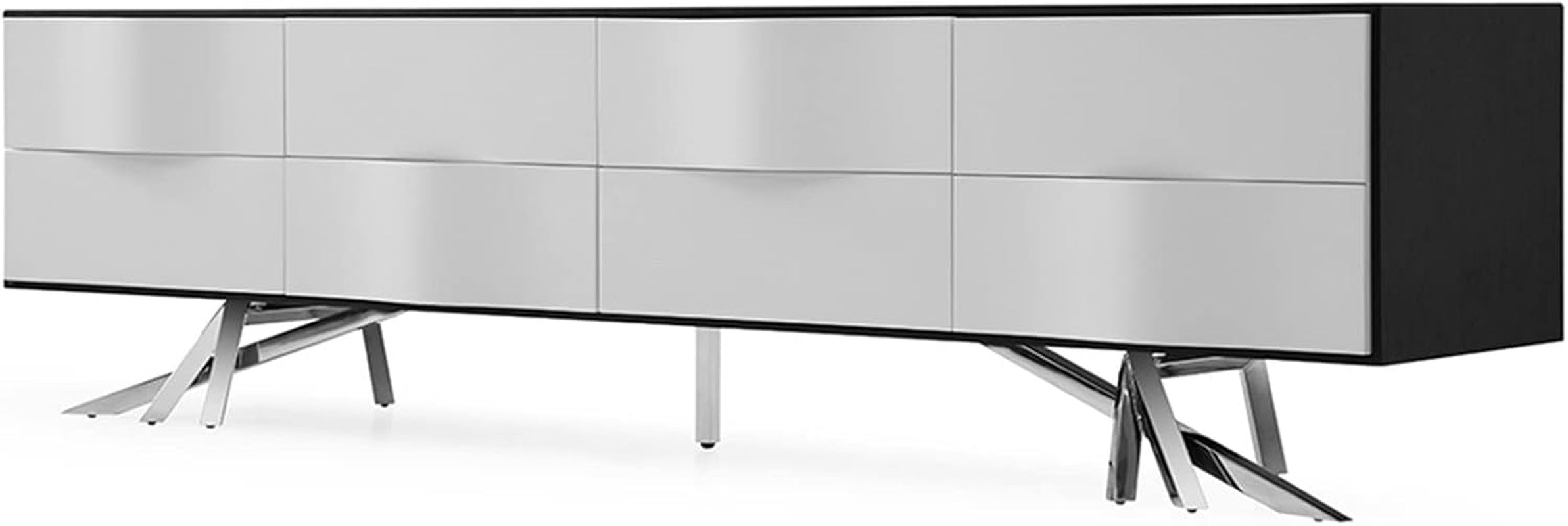Premium Wide Modern 86.6" Vinson TV Stand with Lacquer Paneling