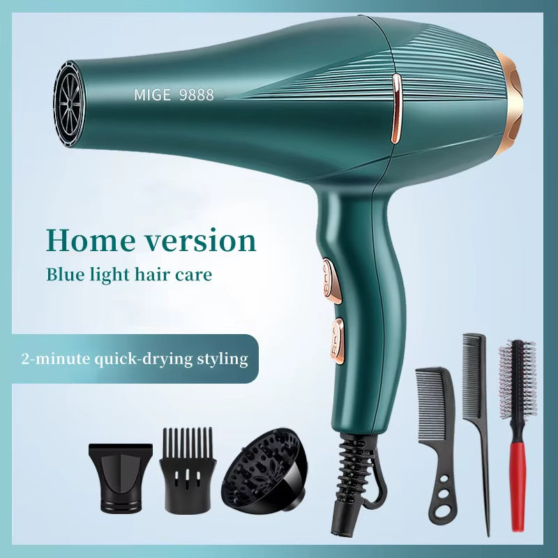 New Fashionable High-Speed Hair Dryer High-Power Quick Drying Set 