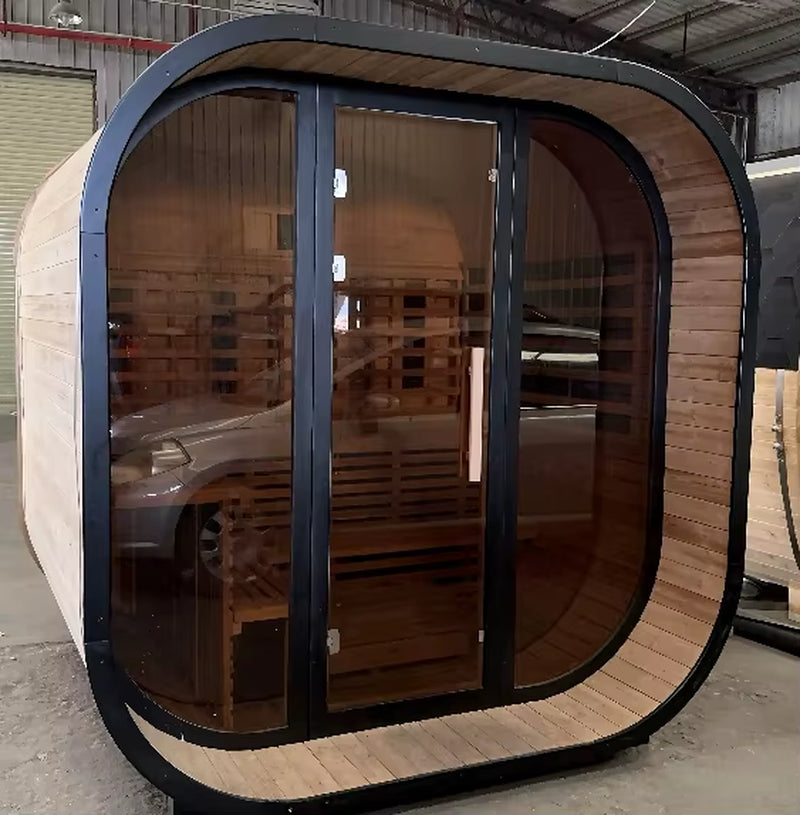 New premium Cedar Wooden Traditional Sauna with Harvia Heater