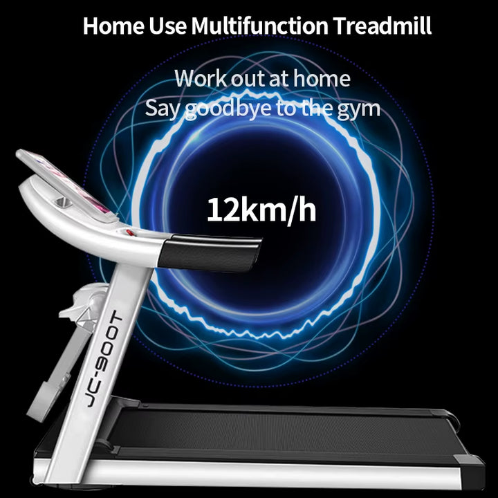 Motorized Foldable Electric Treadmill for Home Gym Fitness