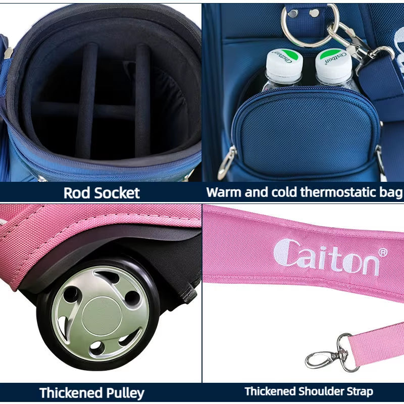 Modern Multifunctional Golf Stand Bag Waterproof Large Capacity 