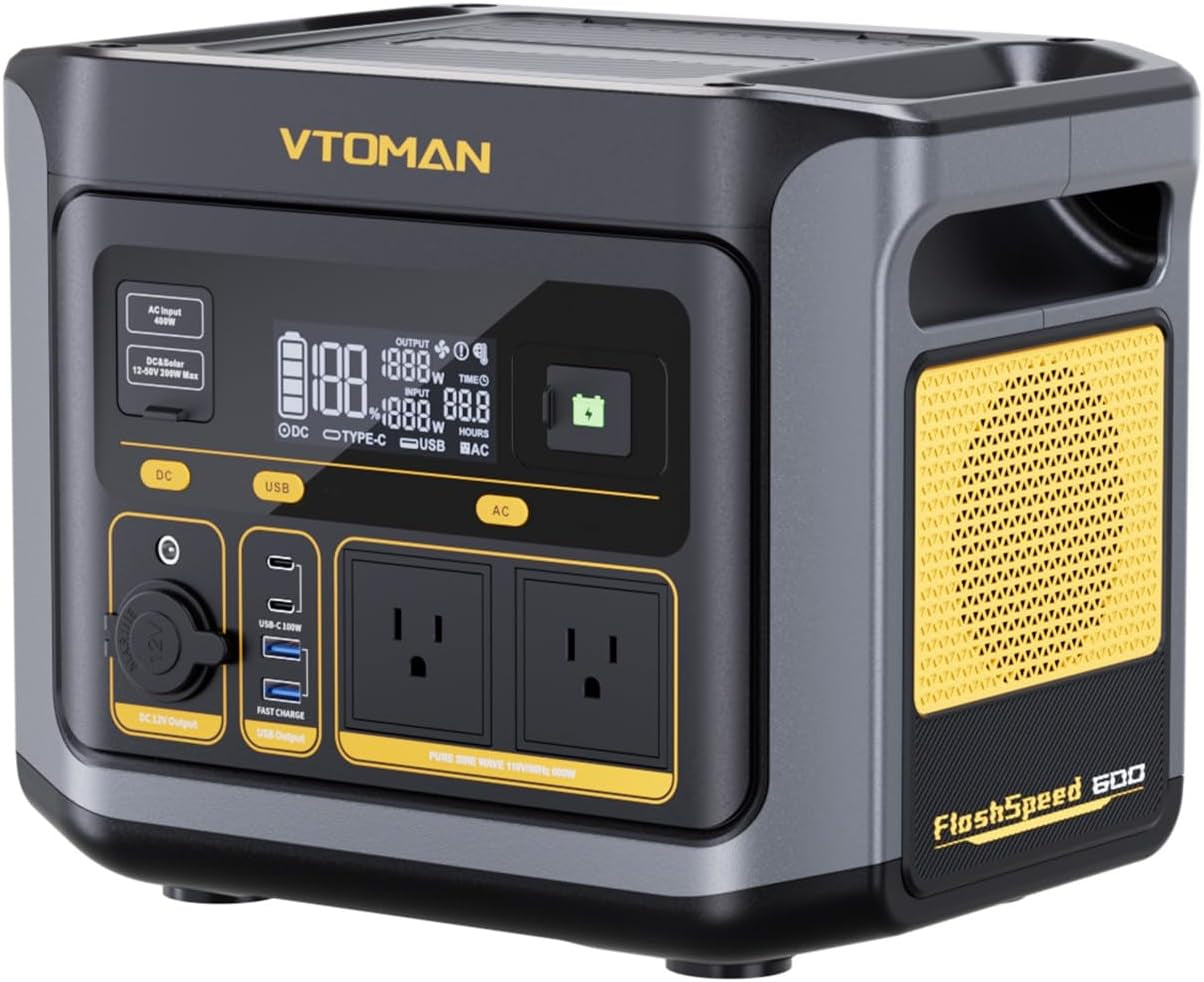 Flashspeed Pro 3600 Portable Power Station, 3096Wh LFP Battery Solar Generator with 400W Solar Panel, 2Hr Fast AC Charge, 25% Efficient, UPS Home Backup with Wheels, for Outdoor RV Emergency