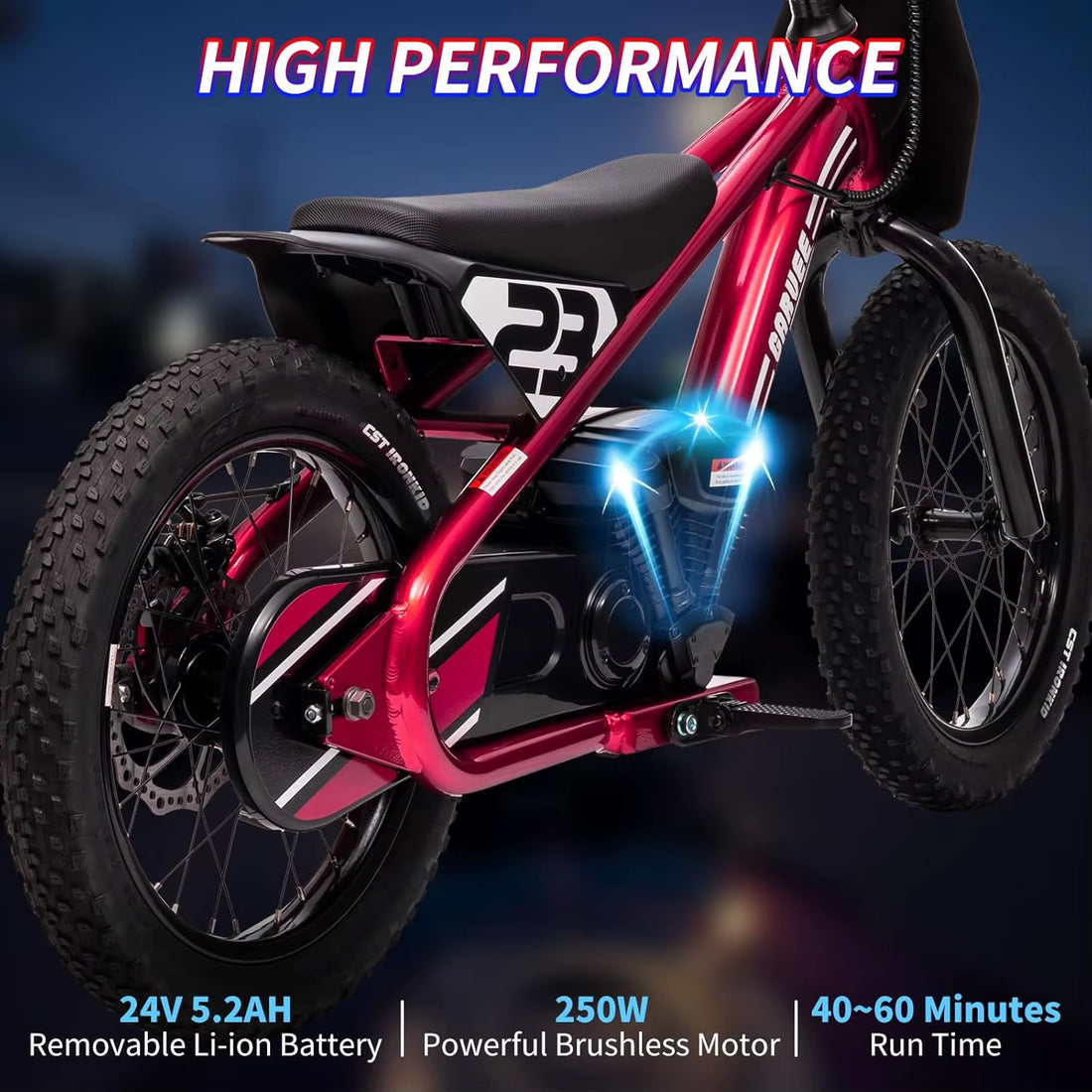 New Electric Dirt Bike for Kids Motorcycle Multi Speed