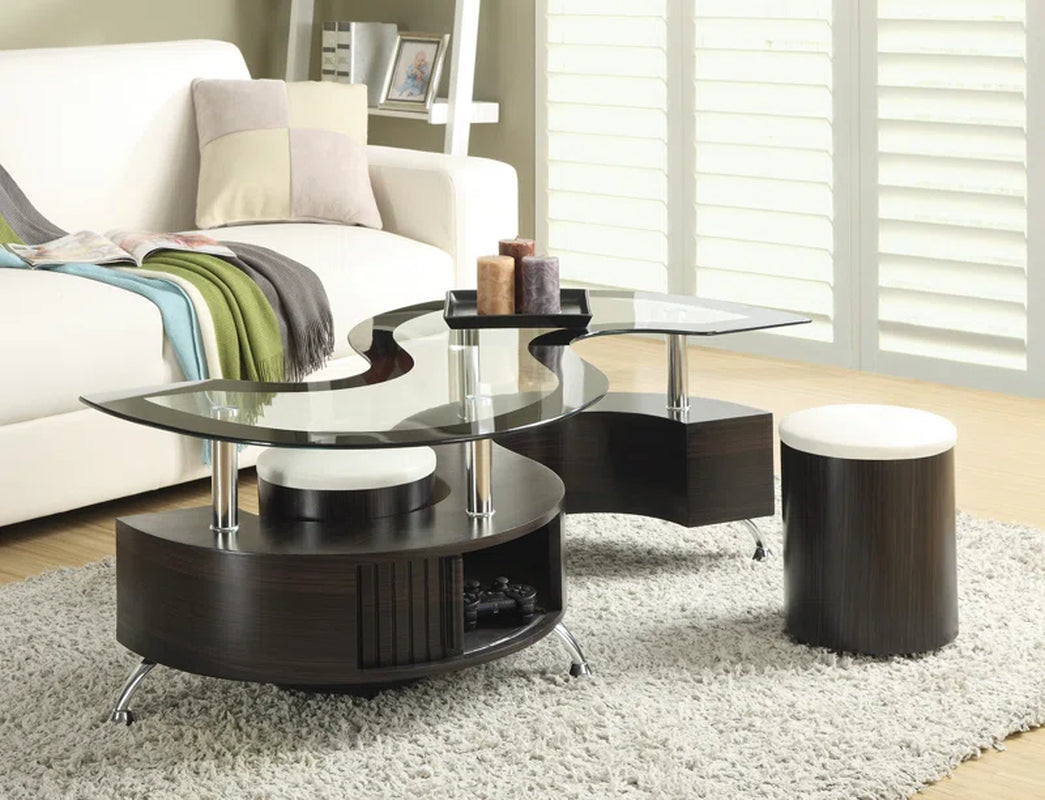 Elite Vojor Glass Top Coffee Table