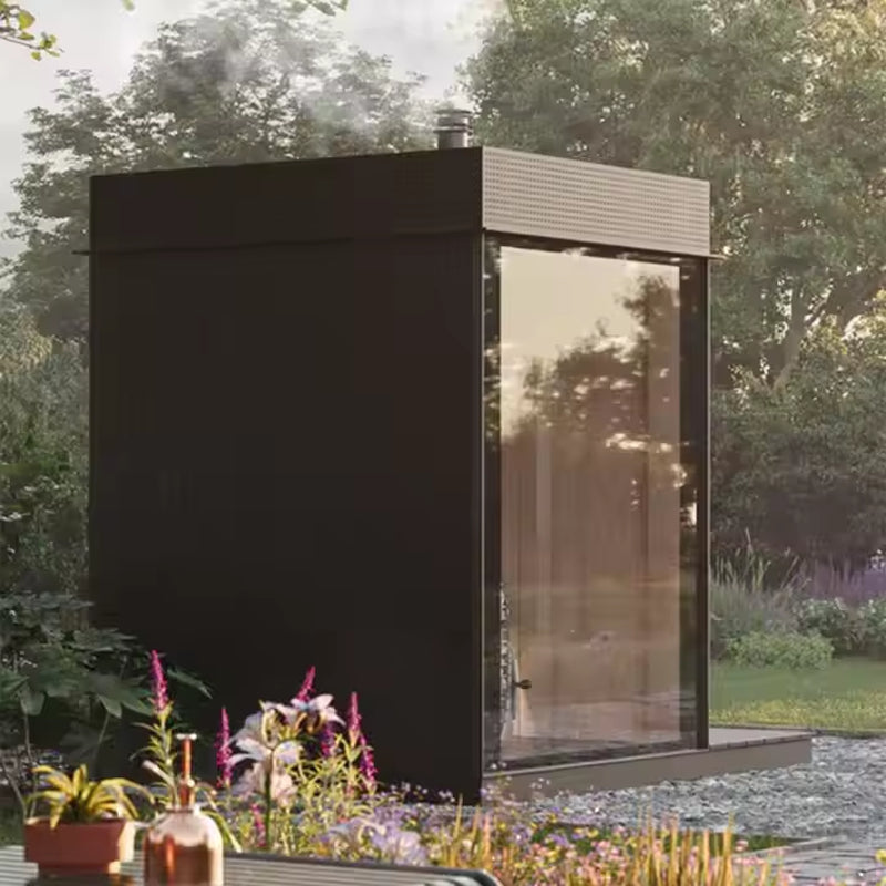 Premium Garden Relax Outdoor Sauna – Dry Steam with Control Panel