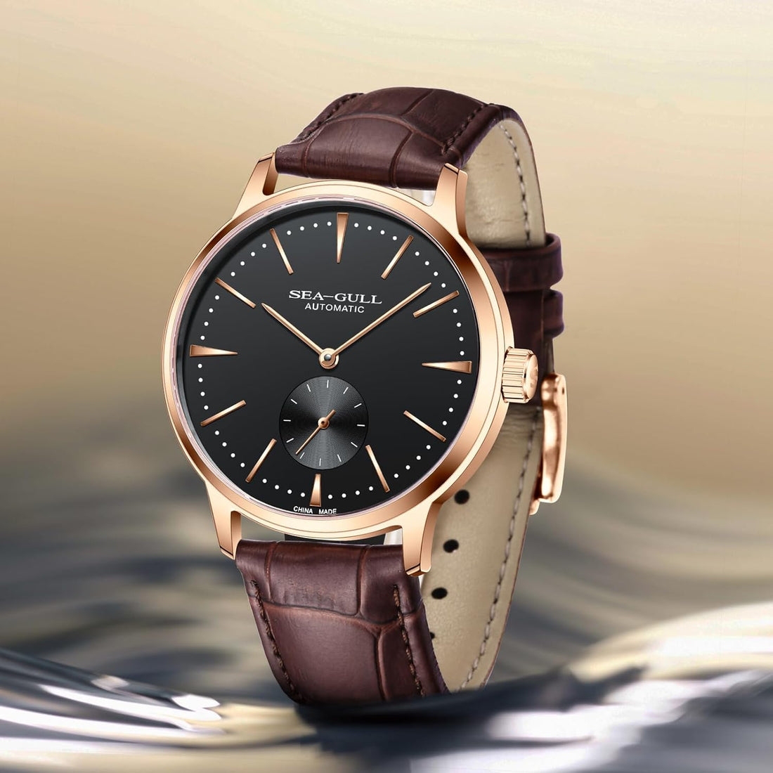 Modern Mens Business Leather Strap Watch