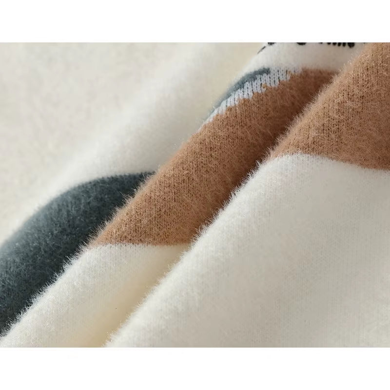 2025 Casual Men'S Classic Color Blocked Brand Sweater High-Quality Men'S Pullover Autumn/Winter Warm Knit Tops
