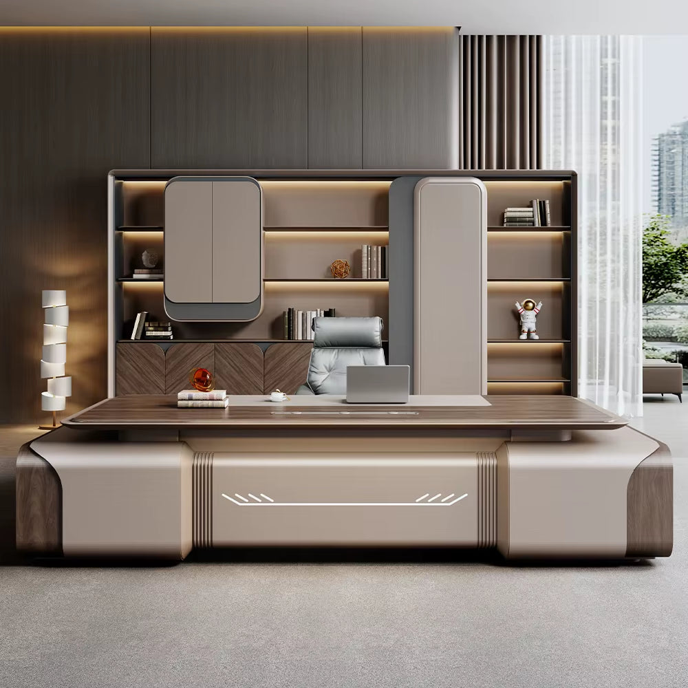 Modern Melamine Board Executive Chair and Table Desk