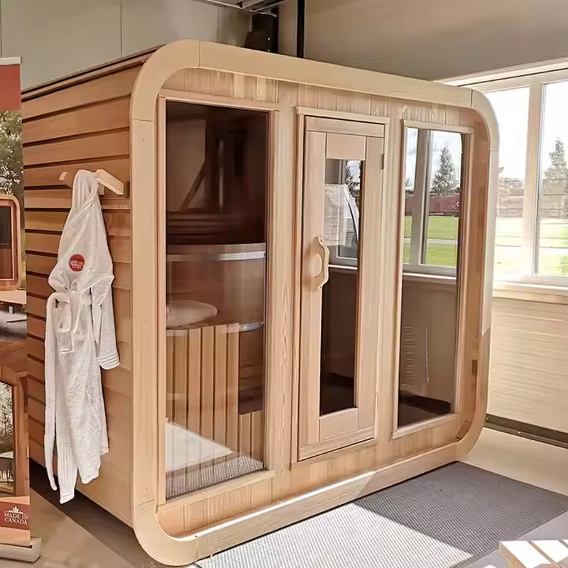 New Square Steam Sauna Room Electric Heating Included