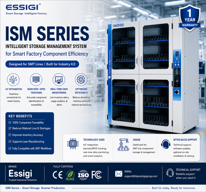 Système de gestion de stockage intelligent de la série ISM pour l'efficacité des composants d'usine intelligente