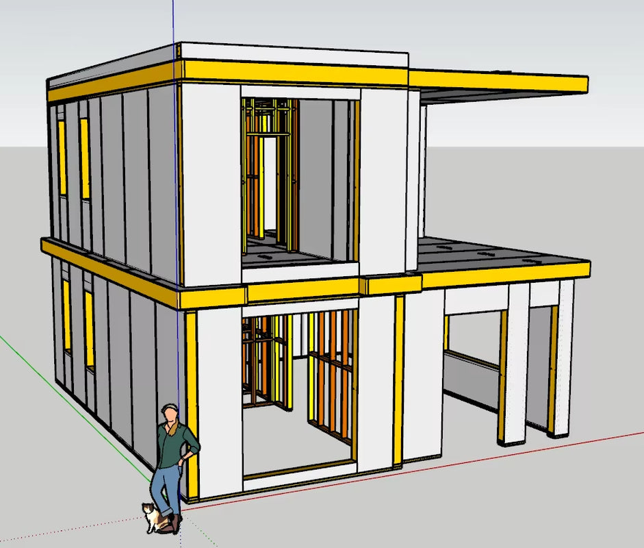 Eco Friendly SIP Panel Prefab House Energy Saving Modern Villa for Residential Projects with Excellent Thermal Insulation