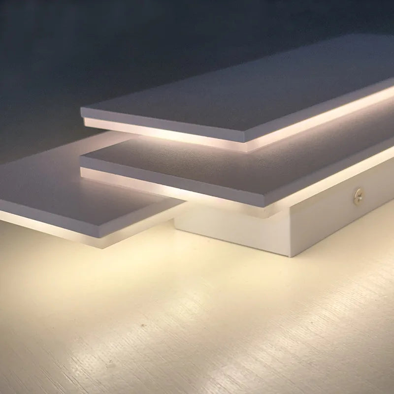 Premium Three-Layer Stacked LED Wall Lamp Bedside Lighting 