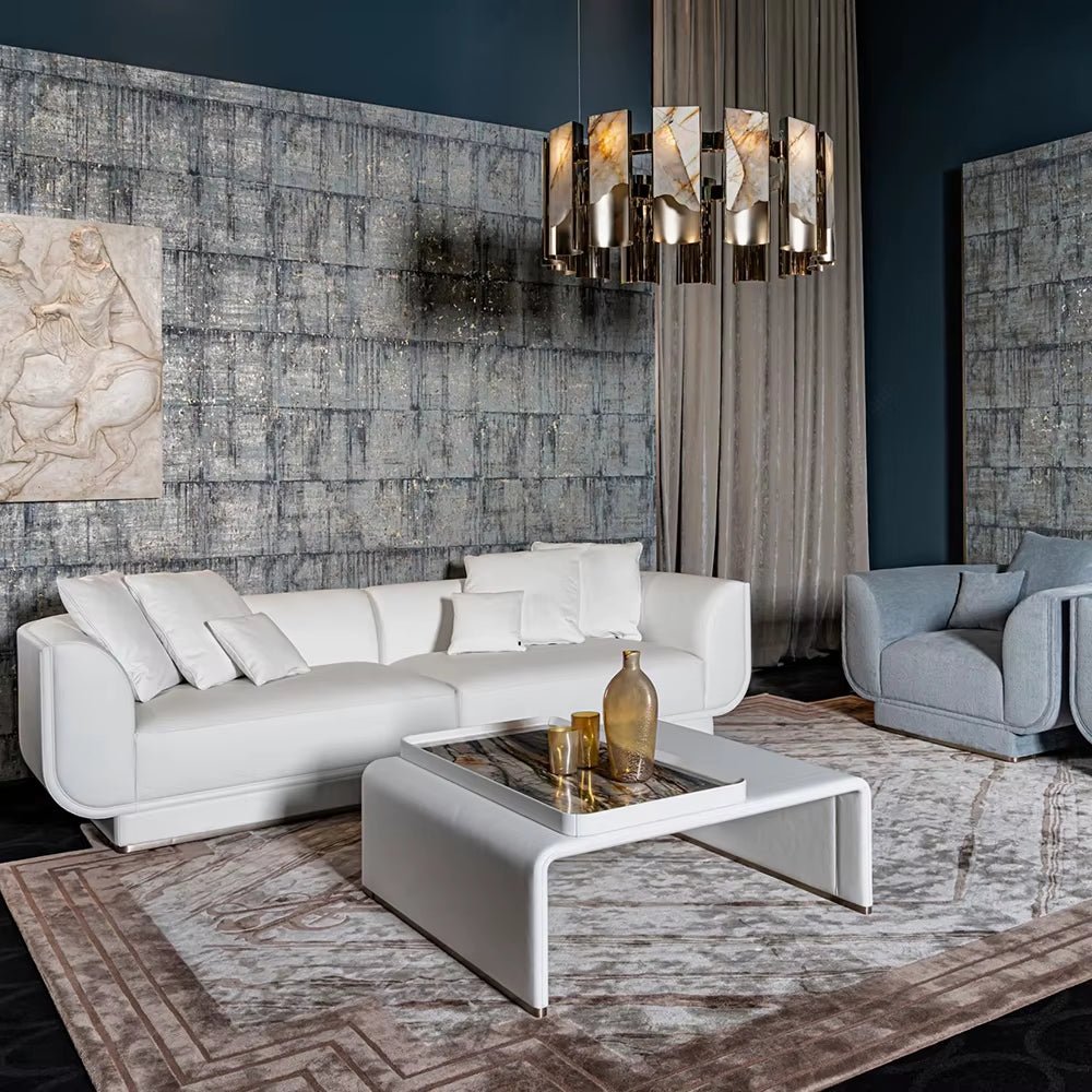 New Villa Style Velvet Luxury Home Sofa Set 