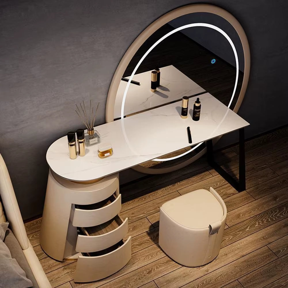 Italian Premium Full Body Mirror Makeup Table Modern Minimalist Design for Bedroom Living Room Bathroom Light Luxury
