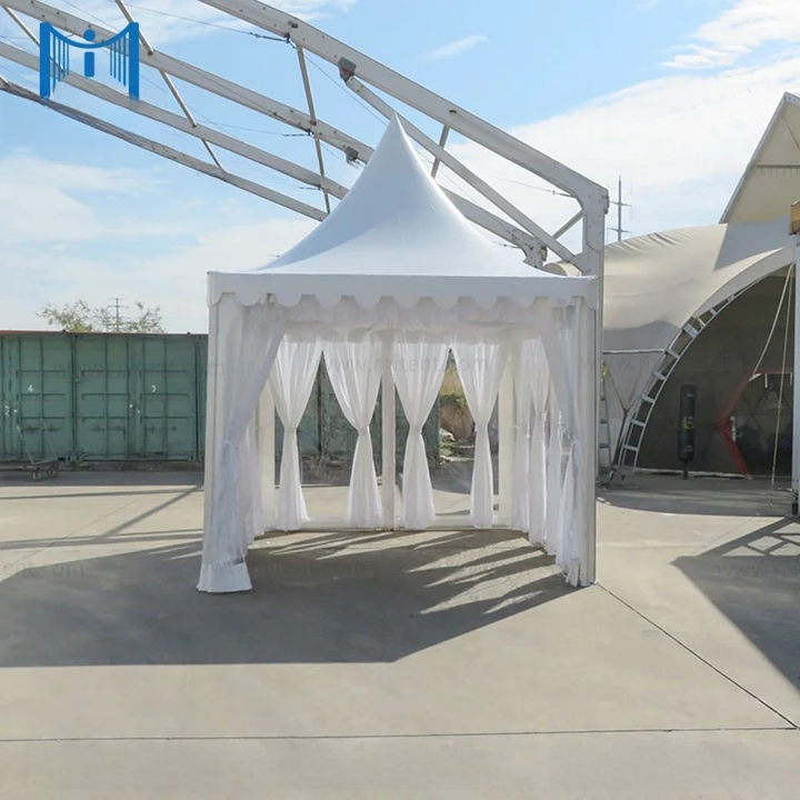 New High Peak PVC Roof Wedding Pagoda Tent Booth
