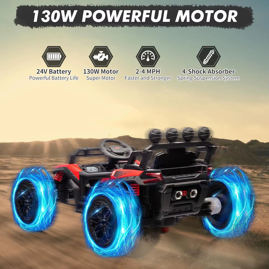 New Electric Powered Kids Car UTV with Remote Control