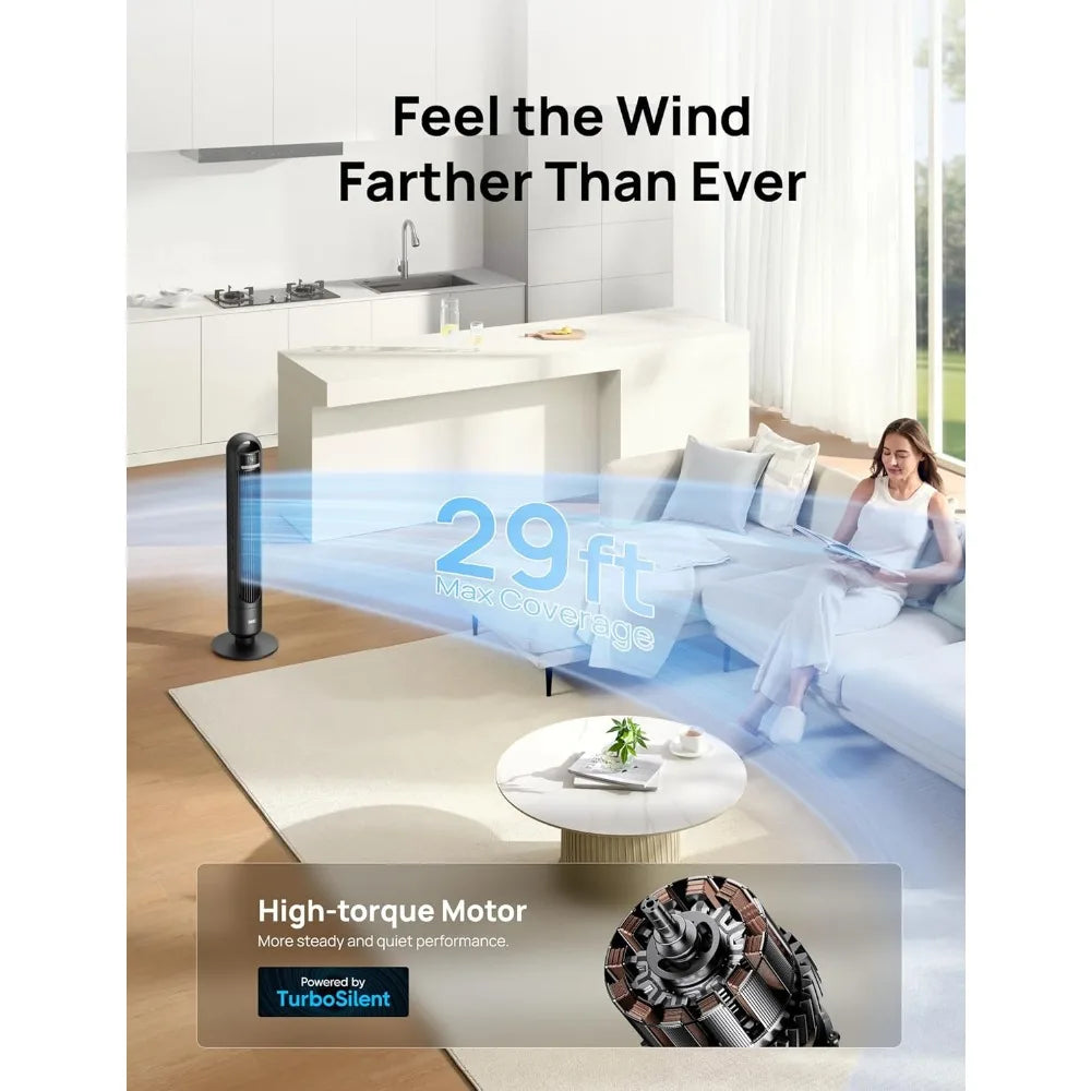 Modern Smart Air Fan Bedroom with Multiple Modes Quiet for Sleep