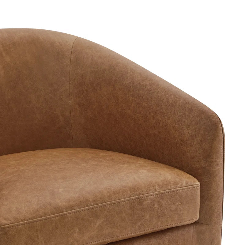 New Accent Genuine Leather Chair Home Deor