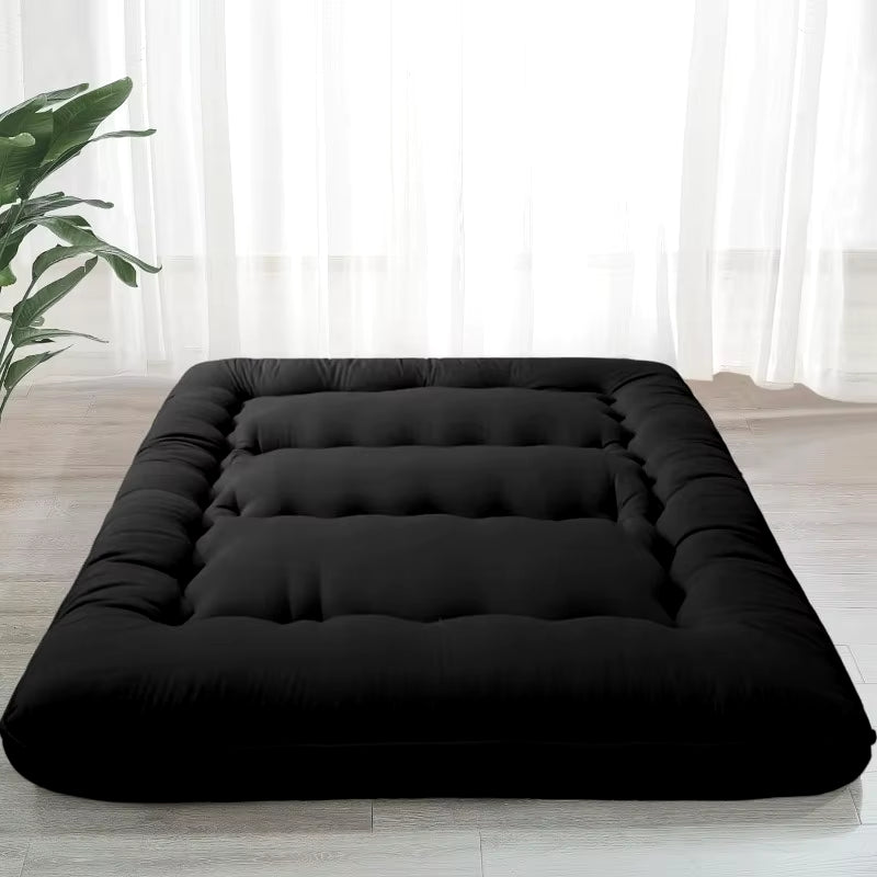 New 6" Extra Thick Japanese Floor Mattress Futon Mattress, Foldable Mattress Tatami Pad Floor Mattress