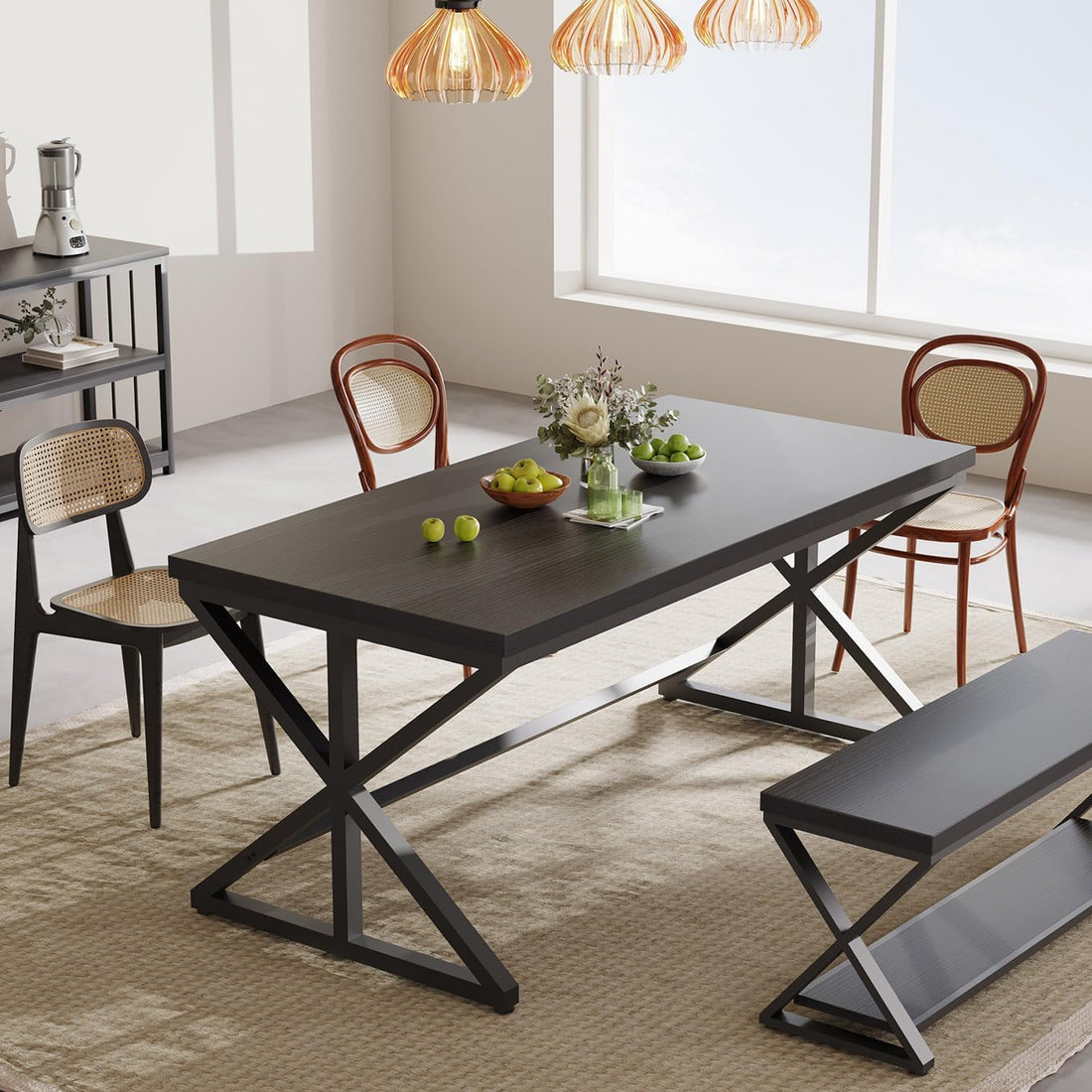 Modern Black Computer ,Home - Office, Gaming Executive Table