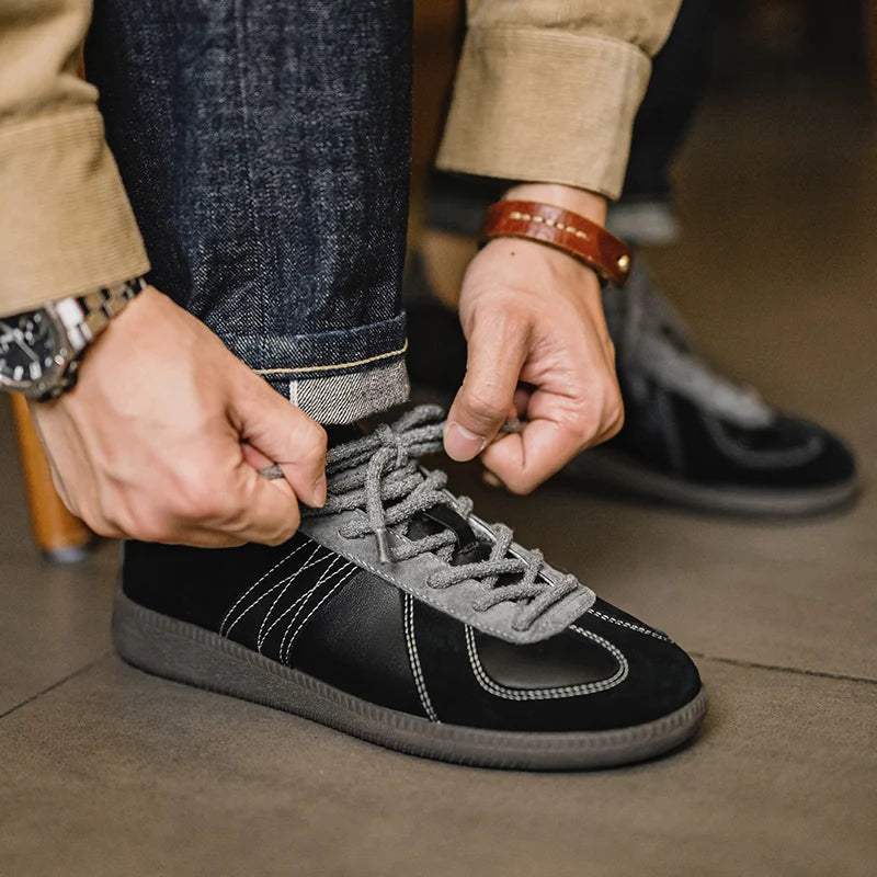 New Vintage Black True Mens Sneakers 