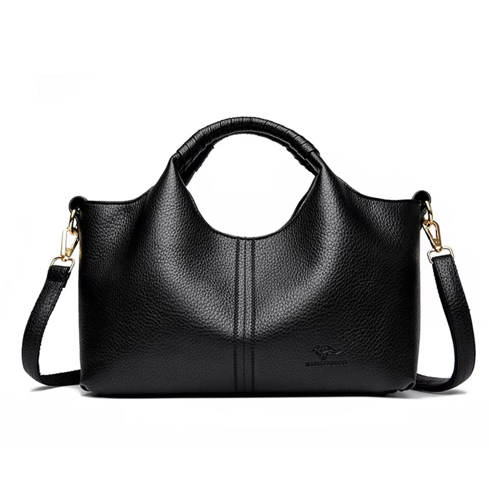 High Quality Soft Leather Women'S Handbag Tote Bag Fashion Luxury Women Shoulder Bag Trendy Female Commute Crossbody Bags Wallet